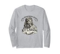 Kit Carson Pathfinder Scout Western Frontier Long Sleeve T-Shirt