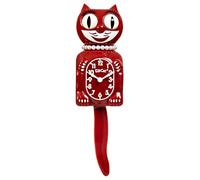 Kit-Cat Clock® Limited Edition Classic Green Lady - Cat Clock with Moving Eyes and Tail, Battery Operated Wall Clock, Made in USA, Modern Clock.