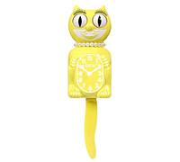 Kit Cat Klock® Limited Edition Spring Daffodil Lady - Iconic Retro Cat Clock with Moving Eyes and Tail, Battery Operated Wall Clock, Made in USA, Perfect for Home Decor, Modern Clock, Unique Gift