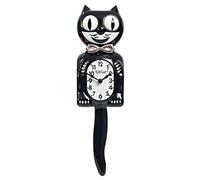 Kit-Cat Tuxedo Clock, Limited Edition Anniversary, Black with Chrome Bow Tie, Classic Moving Eyes and Tail