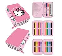 Kit Cerda Hello Kitty triple pencil Multicolore 12,5x19,5x4,5 cm