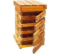 Kit Complete, Beeswax Coated with Frames and Foundation Sheet, 3-Layer Beehive for Effective Beekeeping