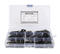Kit de arandelas de dientes internas Sujetadores duraderos de acero al manganeso para equipos mecánicos Aislamiento de absorción de impactos Negro M3 M12 280 piezas