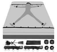 Kit de ataduras de Bondage BDSM: conjuntos completos de ataduras sexuales con esposas, esposas para tobillos, ataduras para la cama, vendas para Los ojos y cosquilleo para parejas, juguetes