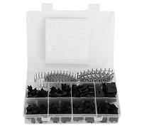 Kit de conector de terminal tipo SM 560 piezas Surtido de tiras de conectores de cabezal de clavija de plástico de cobre para altavoces Pantallas Electrodomésticos Negro Plata