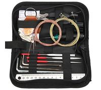Kit de herramientas de reparación de guitarra Herramienta profesional de cambio de cuerdas 3 en 1 con accesorios para guitarra eléctrica Bajo Mandolina Banjo Ukelele Mantenimiento
