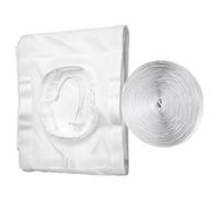 Kit de joint de porte cordsante, kit de ventilation AC - Réglable à double tuyau scellé - Kits d'isolatioffort: ouvrez la porte cordsante de la largeur souhaitée, fixez le tissu d'étn d'étanchéité