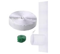 Kit de joint de porte coulissante, kit de ventilation AC - Adjustable à double tuyau scellé - Kits d'isolatioffort: ouvrez la porte coulissante de la largeur souhaitée, fixez le tissu d'étn