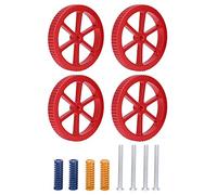 Kit de nivelación de impresora 3D Aleación de aluminio Tuercas rojas Varilla calefactora Resorte Accesorios de cama caliente Actualización de torsión estable para Ender 3 5 CR10