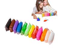 Kit De Pâte À Modeler À Séchage À L'air, 100% Sans Toxique - Kit Créatif 24 Couleurs avec Accessoires, Apprendre en S'amusant - Artisanat Pour dès 3 Ans