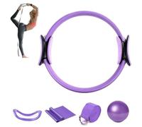 Kit de Pilates en Casa, Set Pilates, Equipo Portátil de Pilate, Pilates Essentials Kit for Women, 13 Piece Home Pilatess Equipment, Portable Fitness Equipment for Core Strength (Purple 5-pcs)