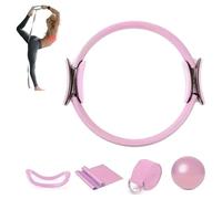 Kit de Pilates en Casa, Set Pilates, Equipo Portátil de Pilate, Pilates Essentials Kit for Women, 13 Piece Home Pilatess Equipment, Portable Fitness Equipment for Core Strength (Pink 5-pcs)