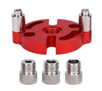 Kit de plantilla para Tacos autocentrantes con bujes guía de Broca para Juntas de carpintería y ensamblaje de muebles Construcción duradera de aleación de aluminio anodizado