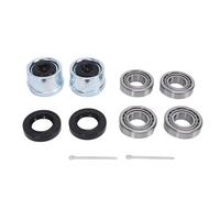 Kit de rodamientos para cubos de ruedas de remolque Rodamientos 30205 Sellos TC Kit de cubiertas antipolvo y pasadores divididos para ejes de remolque de servicio liviano Ejes de