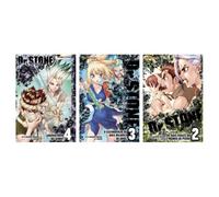 Kit Dr Stone Vol 4 + Dr Stone Vol 3 + Dr Stone Vol 2