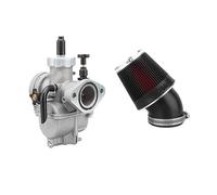 Kit Filter Choke For PE 17 19 22 24 26 28 Universal Motorcycle 2T 4T Pit Dirt Bike Flange Carburetor Set With CNC Air Filter Carb Jets(PE28mm Kit)