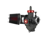 Kit Filter Choke PE 17 19 22 24 26 28 Universal Motorcycle Flange Carburetor Set With CNC Air Filter Carb Jets For 2T 4T Pit Dirt Bike(PE17mm Kit)