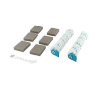 Kit For Battery Suction Wiper Regulus For Aqua For PowerVac Wet Suction Cleaner Accessory Set Includes 2 Brush Rollers 6 Filter Sponges 1 Cleaning