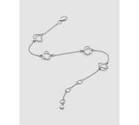 Kit Heath Alicia 7.5" Fine Station Bracelet | Acotis - Rhodium Plated,Sterling Silver