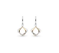Kit Heath Alicia Golden Gold Plated Petite Drop Earrings - Sterling Silver / Rhodium Plated