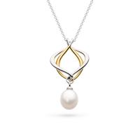 Kit Heath Alicia Pearl Golden Gold Plated 18" Necklace 90021GFP - Sterling Silver / Rhodium Plated
