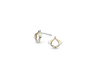 Kit Heath Alicia Petite Stud Earrings - Sterling Silver, Simple and Classic Design, Perfect for Everyday Wear or Adding Subtle Elegance to Your Look (Gold)