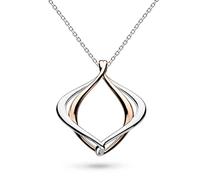 Kit Heath Alicia Rose Midi Necklace - Sterling Silver with Rose Gold Plate, Elegant & Subtle. A perfect piece for adding a refined touch to your everyday style