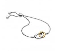 Kit Heath Bevel Cirque Link Gold Plate Toggle Bracelet 7187GRP - Exclusive - Sterling Silver / Gold Plated