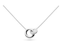 Kit Heath Bevel Cirque Link Pavé Necklace - Sterling Silver with Pavé Detailing, Modern Link Design, Perfect for Adding Subtle Sparkle to Your Style