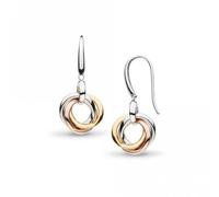 Kit Heath Bevel Trilogy Drop Earrings 6169GRG - Distinctive Detail | - Sterling Silver / Rhodium Plated / Gold Plated / Rose Gold Plated