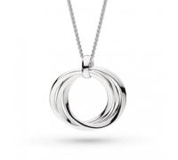 Kit Heath Bevel Trilogy Grande Link Slider Necklace 9170RP - Modern Style - Sterling Silver / Rhodium Plated