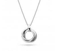 Kit Heath Bevel Trilogy Necklace - Sterling Silver, Sleek & Modern Link Design, Versatile Jewellery. A modern statement piece