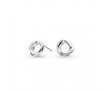 Kit Heath Bevel Trilogy Stud Earrings 4169RP - Elegant Styling | Acotis - Sterling Silver / Rhodium Plated