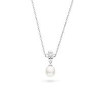 Kit Heath Blossom Flyte Honey Flower Zirconia Rhodium Plated 18" Necklace 90333FPC - Sterling Silver / Rhodium Plated