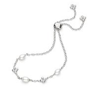 Kit Heath Blossom Flyte Honey Flower Zirconia Rhodium Plated Toggle Bracelet 70335FPC - Sterling Silver / Rhodium Plated