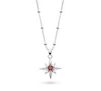 Kit Heath Céleste July Aurora Birthstone Ruby Rhodium Plated - Sterling Silver / Rhodium Plated