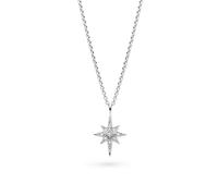 Kit Heath Céleste North Star Zirconia Rhodium Plated Petite 18" - Sterling Silver / Rhodium Plated