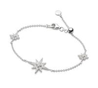 Kit Heath Céleste North Star Zirconia Rhodium Plated Station 7" - Sterling Silver / Rhodium Plated