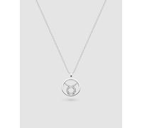 Kit Heath Celeste Zodiac Taurus 18" Necklace | Acotis - Rhodium Plated,Sterling Silver