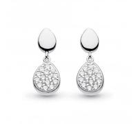 Kit Heath - Coast Pebble Glisten Pavé Drop Earrings Effortless sparkle meets coastal charm-perfect for everyday elegance or as a radiant gift