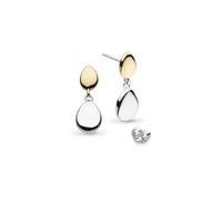 Kit Heath Coast Pebble Golden RP/GD Stud Drop Earrings 60186GRP - Sterling Silver / Rhodium Plated / Gold Plated