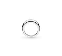 Kit Heath Coast Pebble Smooth Rhodium Plated Ring 20151RP - - Size O - Sterling Silver / Rhodium Plated