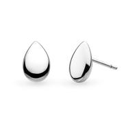 Kit Heath Coast Pebble Smooth Stud Earrings - Sterling Silver, Modern Sculptural Design