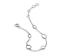 Kit Heath Coast Pebble Station Bracelet - Sterling Silver, Elegant & Organic Nature-Inspired Style. A versatile design for everyday wear