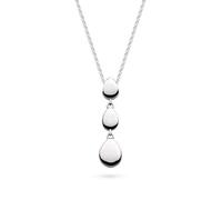 Kit Heath Coast Pebble Triple Drop Pendant Necklace - Sterling Silver, Modern Coastal Design