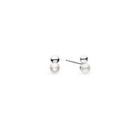 Kit Heath Coast Tumble Pearl Rhodium Plated Stud Earrings | Acotis - Rhodium Plated / Sterling Silver