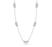 Kit Heath Coast Tumble Sand 17" Station Necklace 90192SRP - Sterling Silver / Rhodium Plated