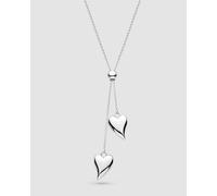 Kit Heath Desire Cherish Heart 22" Lariat Necklace | Acotis - Rhodium Plated,Sterling Silver