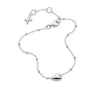 Kit Heath Desire Heart Bracelet - Sterling Silver, Sl all Chain with Heart Detail