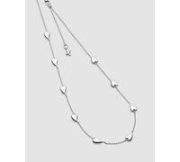 Kit Heath Desire Kiss Heart 18" Station Necklace | Acotis - Rhodium Plated,Sterling Silver
